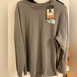 NWT Gray north face longsleeve t-shirt